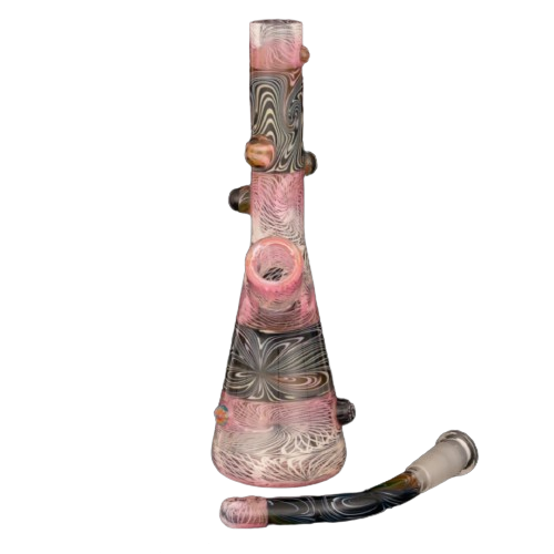 F Time Glass - Pink & White Tube