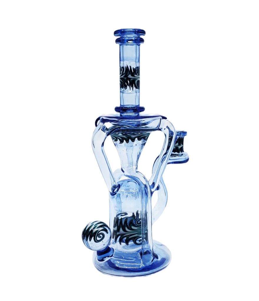 Logi Glass Art - Blue Dream Wig-Wag Recycler