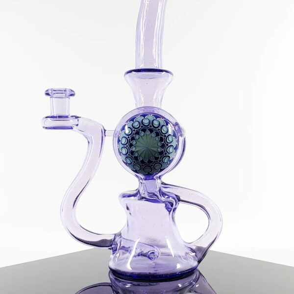 Olour Glass - Purple Rain Dotted Recycler