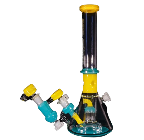 Canary and Aqua Azul Reactor Beaker + Ash Catcher + Slide