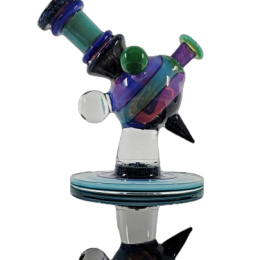 Cajun Glass - Two Tone Crushed Opal Heliosphere #215